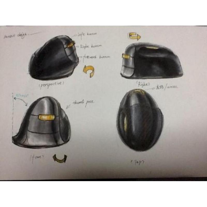 R-Go HE Mouse, Ergonomische muis, M, Rechts, Bedraad
