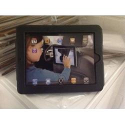 Hoes IPad bruin/zwart echt leder