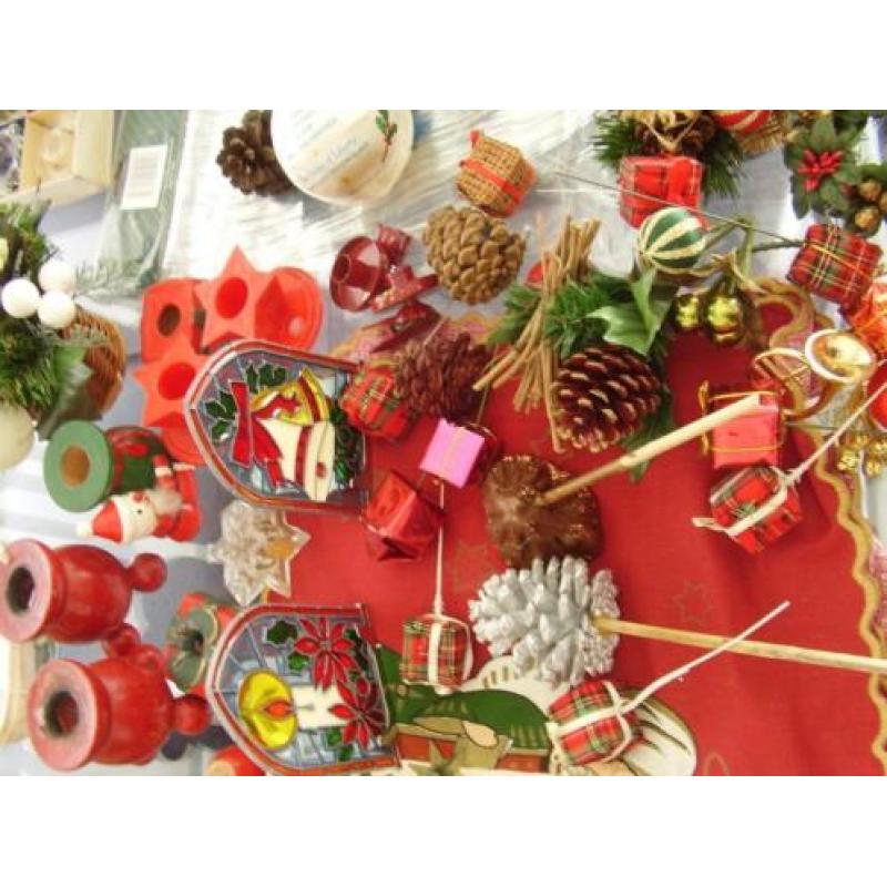 oude kerstversiering 3, retro, vintage oud kerst versiering