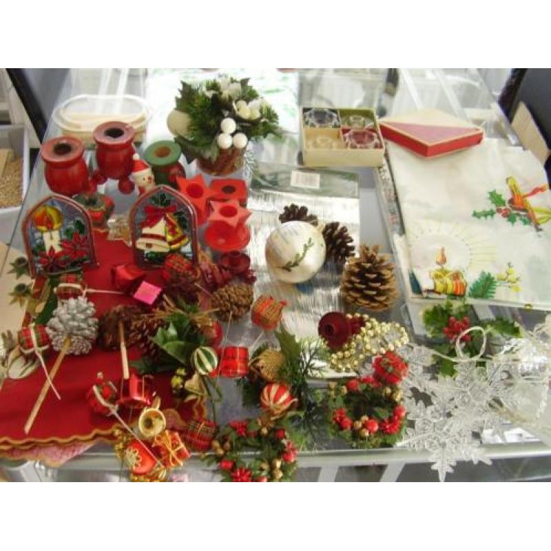 oude kerstversiering 3, retro, vintage oud kerst versiering