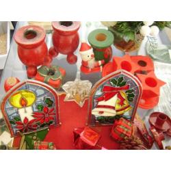 oude kerstversiering 3, retro, vintage oud kerst versiering