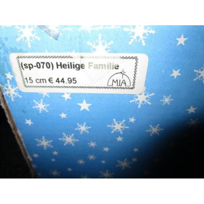 heilige familie / kerstgroep/ 6 kerst stalfiguren