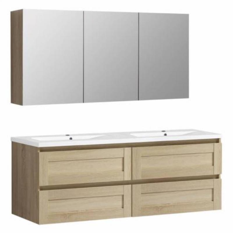 Badmeubelset Differnz Reno 120x50x55 cm Eiken