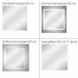 Badmeubel Trendline 60cm Sonoma Oak Softclose (Verschille...