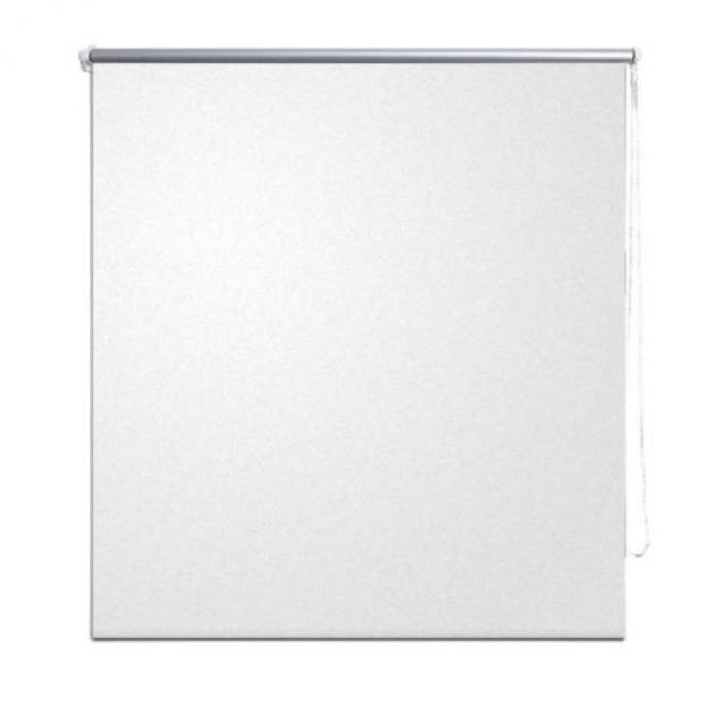 vidaXL Rolgordijn verduisterend 140 x 175 cm wit