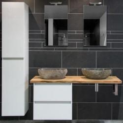 Moetz badkamermeubel houten wastafel + waskomen