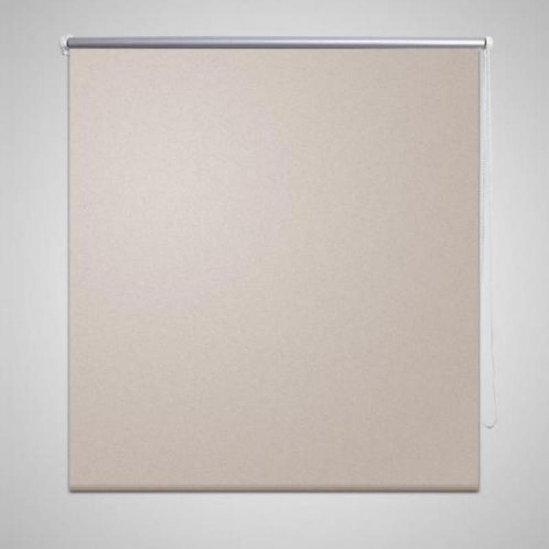 vidaXL Rolgordijn verduisterend blackout 140 x 230 cm beige