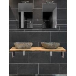 Moetz badkamermeubel houten wastafel + waskomen