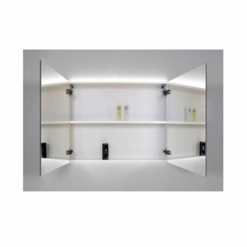Spiegelkast Sanicare Qlassics Ambiance 100 cm 2 Deuren Al...