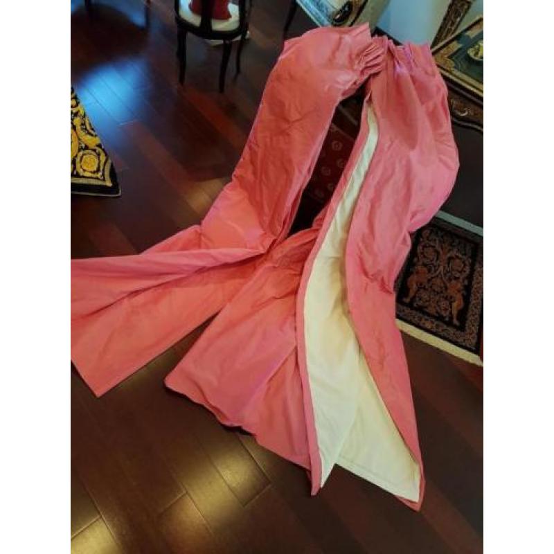 Luxe Taft Overgordijnen - Kleur Fuchsia