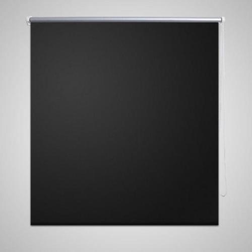 vidaXL Rolgordijn verduisterend 80 x 230 cm zwart