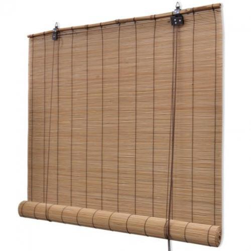 vidaXL Rolgordijn Bamboe 120 x 220 cm bruin