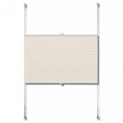 vidaXL Plissé rolgordijn 70x200cm creme