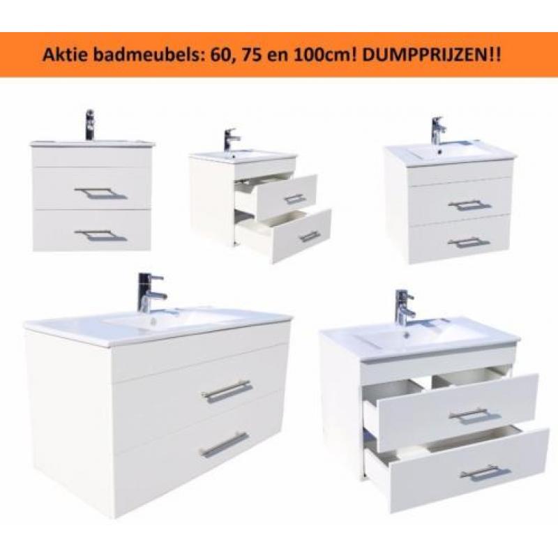 badkamermeubel, badmeubel, wasmeubel, douchemeubel! SALE!
