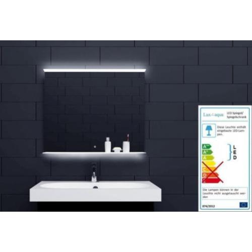 LED spiegel 80x75 cm met placet plankje en touch sensor