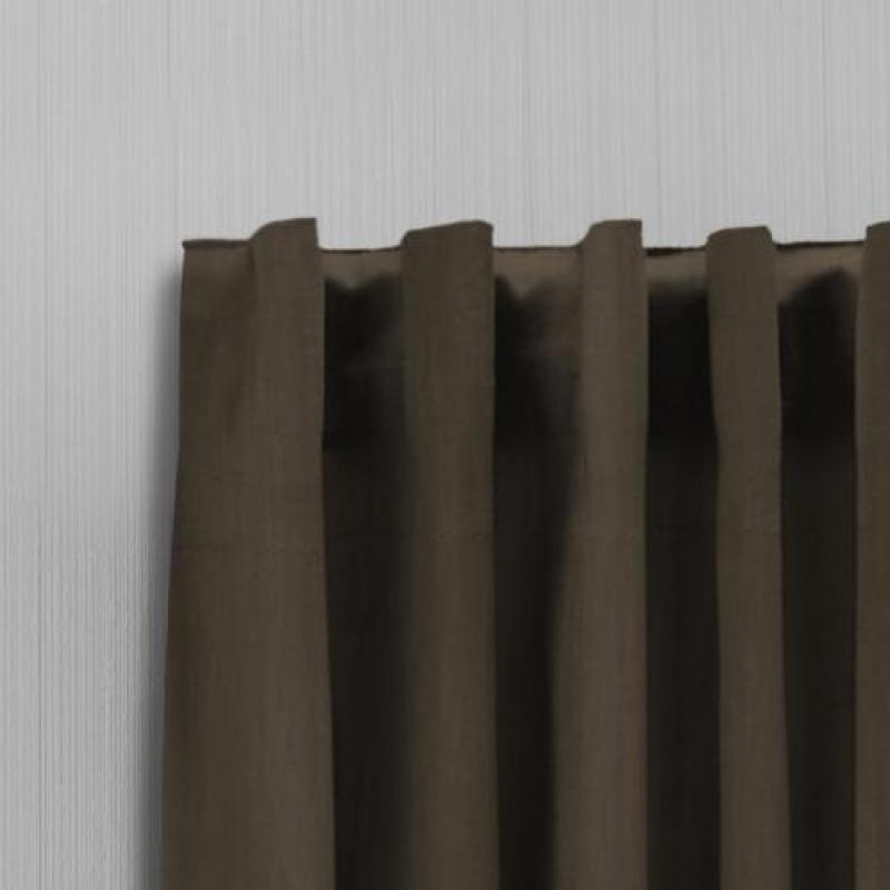 Lifa Living Gordijnen Donker Taupe Ringen - 300 x 250 cm