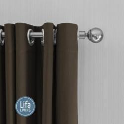 Lifa Living Gordijnen Donker Taupe Ringen - 300 x 250 cm