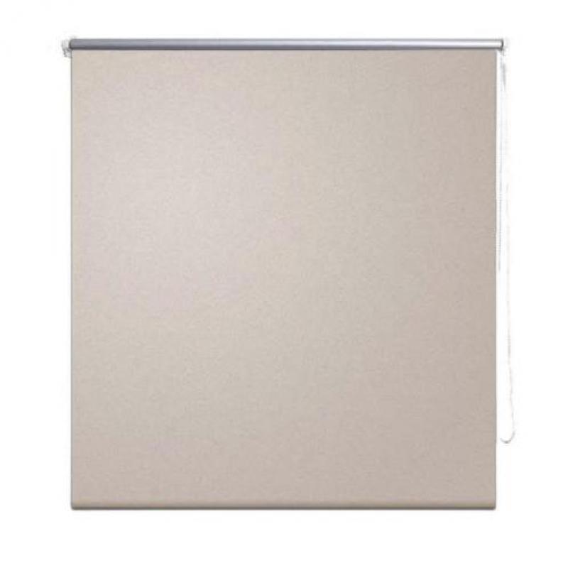 vidaXL Rolgordijn verduisterend blackout 140 x 230 cm beige