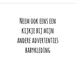 Baby overslagvestje van snoozebaby maat 50