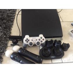 Ps3 slim met 1 Sony controller + 24 spellen en accesoires