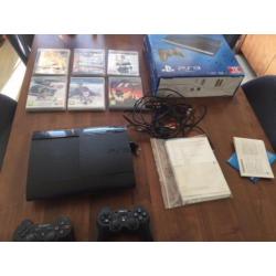 Sony PlayStation 3 + spellen +2 controllers