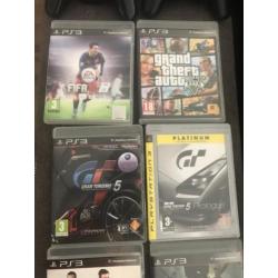 Playstation 3 met 2 controllers en 10 spellen