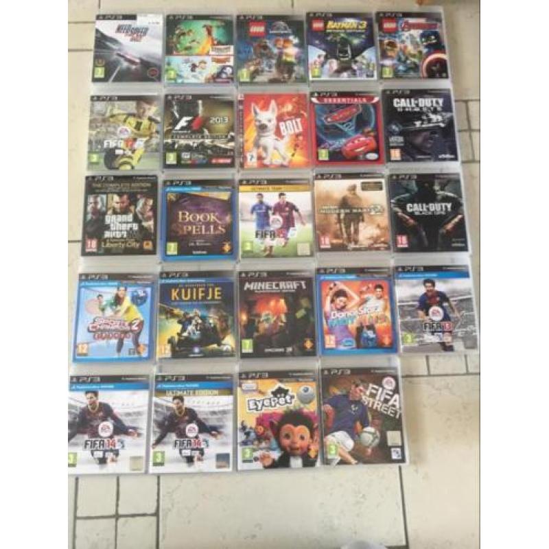 Ps3 slim met 1 Sony controller + 24 spellen en accesoires