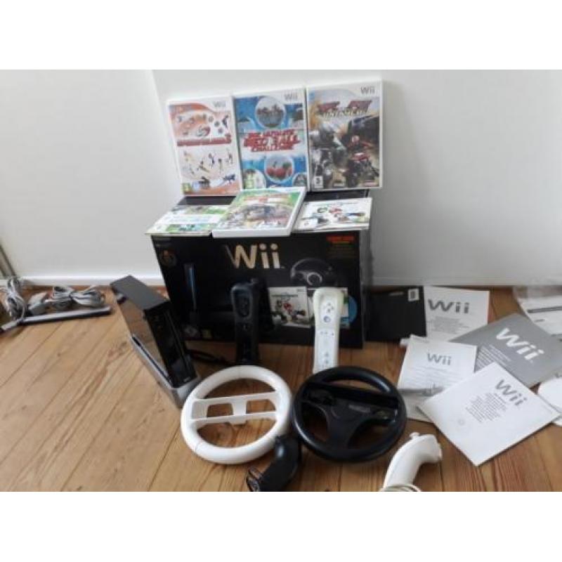 Nette *Nintendo Wii* black edition met extra's