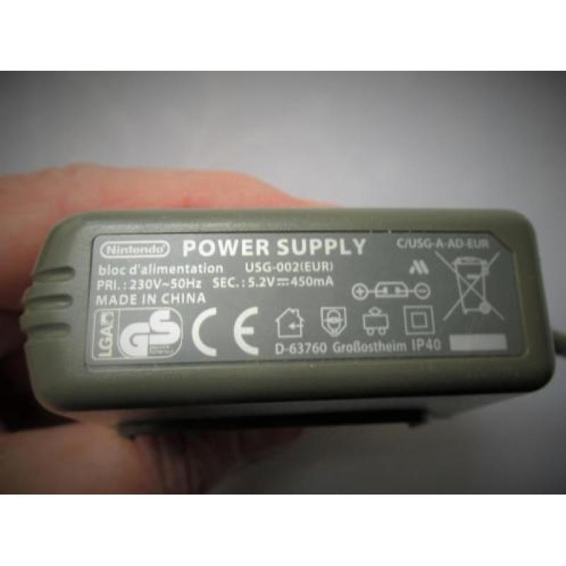 Nintendo Oplader~Adaptor~Power Supply~DS Stekker~8 mm mondje