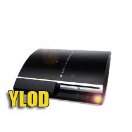YLOD PS3 FAT 40GB YELLOW RING OF D EAD. PS3 is dus stuk en w