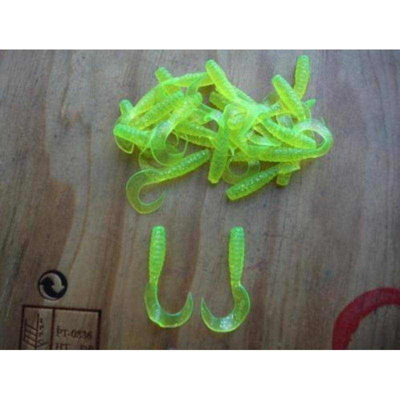 20 stuks nieuwe kunstaas twisters / roofvis twisters