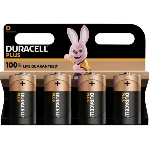 Duracell D Plus Alkaline 4x