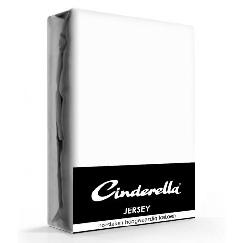 Cinderella Jersey Hoeslaken White-140 x 200 cm