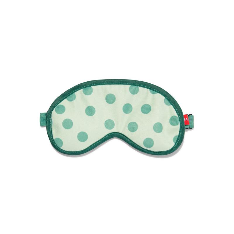 HEMA Slaapmasker Groen Met Stippen